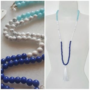 ✔️Colorblock Magnolia Opera Necklace